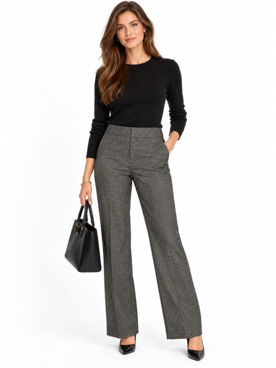 Cato Pants - Cato Trousers Size 10 Grey Black Patterned Dress Pants NWT